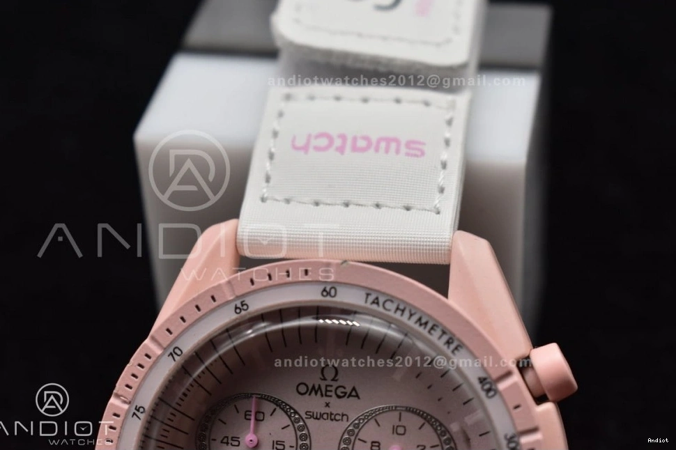 Omega Venus Strap Nylon x to Quartz Moonwatch on Mission Swatch Bioceramic 1218
